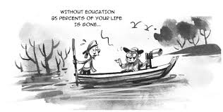 Steem Cartoon : The Professor and The Boatman — Steemit